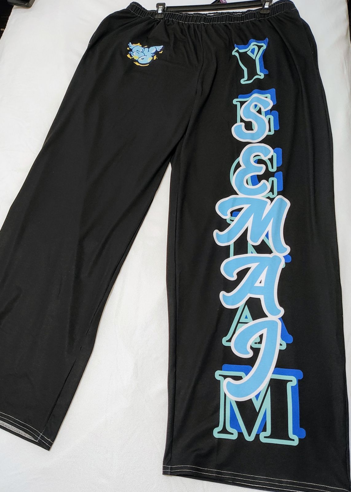 SY All-over print unisex wide-leg pants