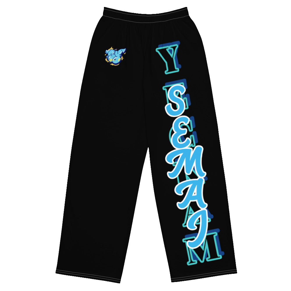 SY All-over print unisex wide-leg pants
